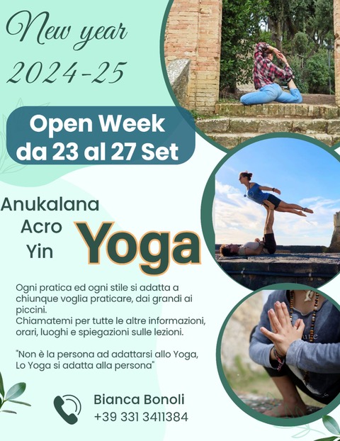 Yoga OpenWeek Settembre 2024